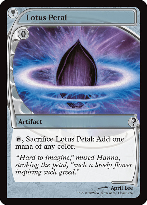 Lotus Petal\nMystery Booster 2\nSingle\nMagic The Gathering