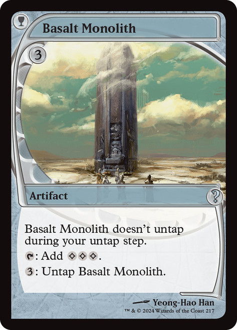 Basalt Monolith\nMystery Booster 2\nSingle\nMagic The Gathering