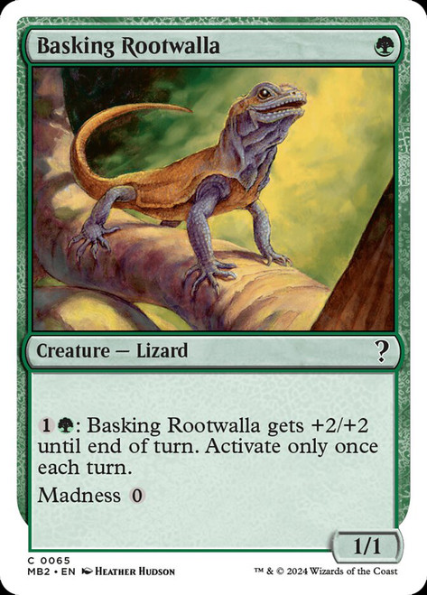 Basking Rootwalla\nMystery Booster 2\nSingle\nMagic The Gathering