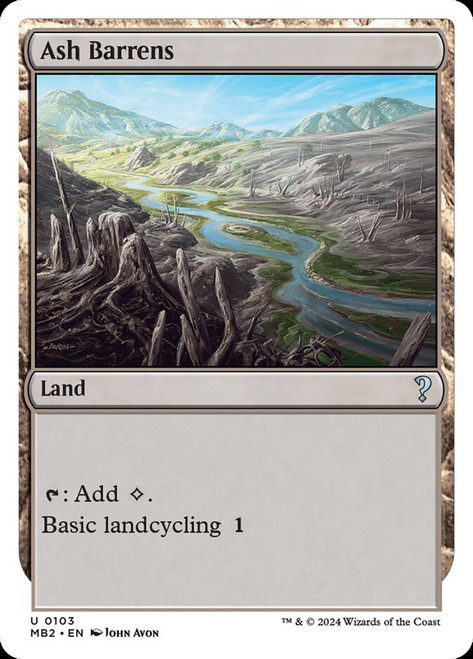 Ash Barrens\nMystery Booster 2\nSingle\nMagic The Gathering