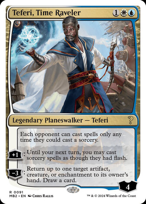 Teferi, Time Raveler\nMystery Booster 2\nSingle\nMagic The Gathering