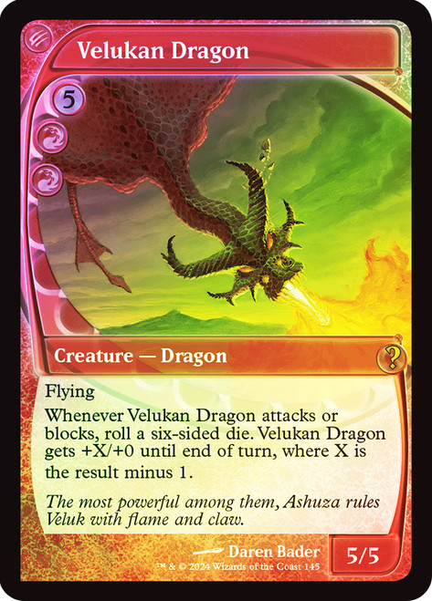 Velukan Dragon\nMystery Booster 2\nSingle\nMagic The Gathering