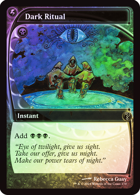 MTGプレイマット Dark Ritual 25限 Dark Ritual | Masters 25