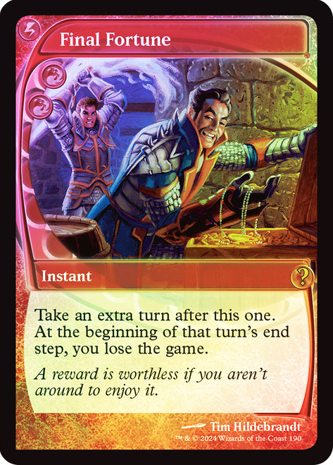 Final Fortune\nMystery Booster 2\nSingle\nMagic The Gathering