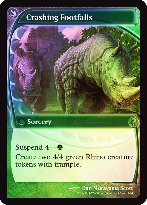 Crashing Footfalls\nMystery Booster 2\nSingle\nMagic The Gathering