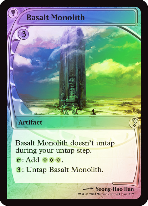 Basalt Monolith\nMystery Booster 2\nSingle\nMagic The Gathering