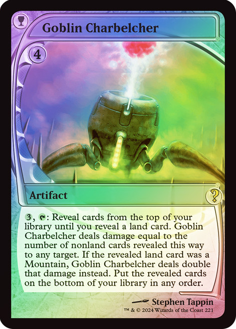 Goblin Charbelcher\nMystery Booster 2\nSingle\nMagic The Gathering