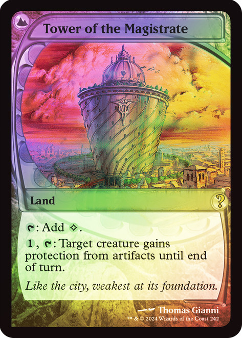 Tower of the Magistrate\nMystery Booster 2\nSingle\nMagic The Gathering