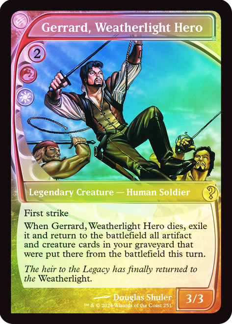 Gerrard, Weatherlight Hero\nMystery Booster 2\nSingle\nMagic The Gathering