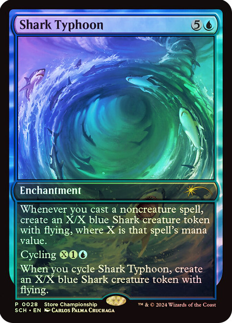 Shark Typhoon (Store Championship) (Full Art)\nPromo: General\nSingle\nMagic The Gathering