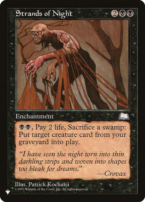 Strands of Night 夜の断片 MTG 英語 Strands of Night | Mystery Booster / The List | Star City Games