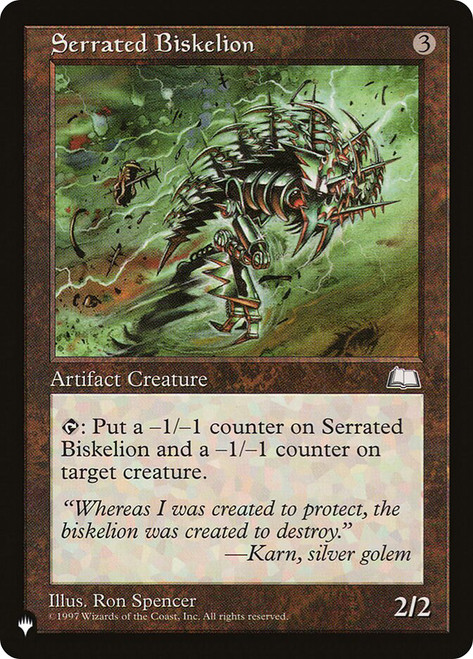 Serrated Biskelion\nPlaneswalker Symbol Reprints\nSingle\nMagic The Gathering