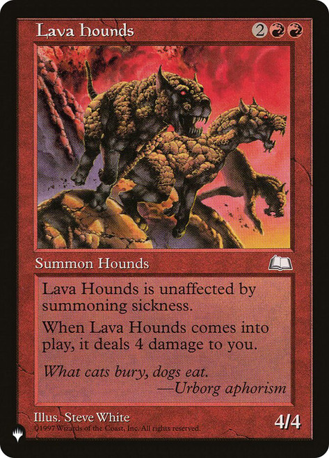 Lava Hounds\nPlaneswalker Symbol Reprints\nSingle\nMagic The Gathering