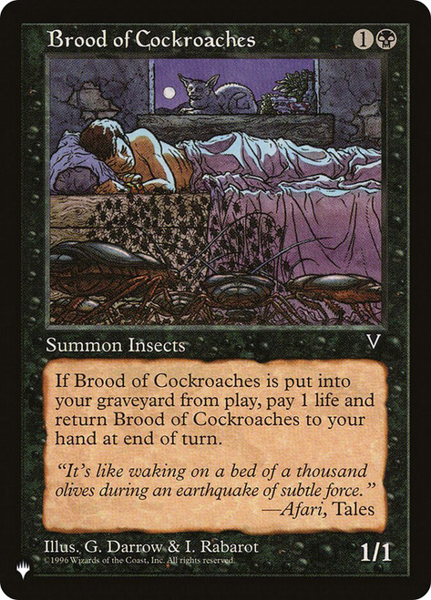 Brood of Cockroaches\nPlaneswalker Symbol Reprints\nSingle\nMagic The Gathering