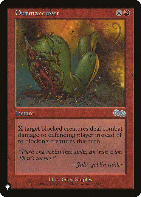 Outmaneuver\nPlaneswalker Symbol Reprints\nSingle\nMagic The Gathering