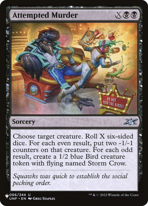 Attempted Murder\nPlaneswalker Symbol Reprints\nSingle\nMagic The Gathering