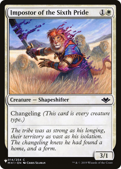 Impostor of the Sixth Pride\nPlaneswalker Symbol Reprints\nSingle\nMagic The Gathering