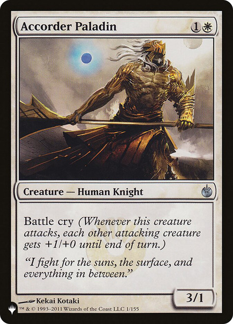 Accorder Paladin\nPlaneswalker Symbol Reprints\nSingle\nMagic The Gathering