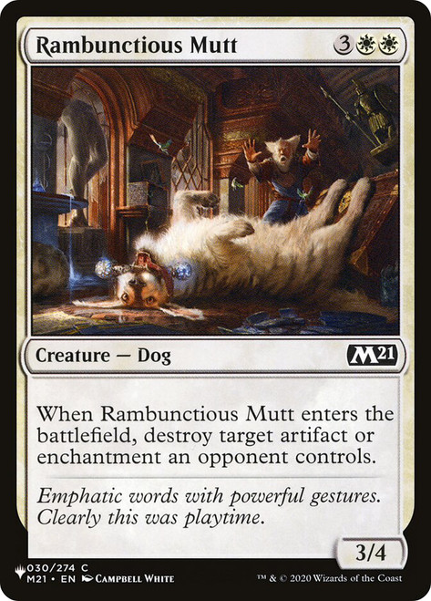 Rambunctious Mutt\nPlaneswalker Symbol Reprints\nSingle\nMagic The Gathering