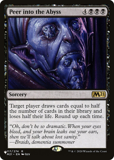Peer into the Abyss\nPlaneswalker Symbol Reprints\nSingle\nMagic The Gathering