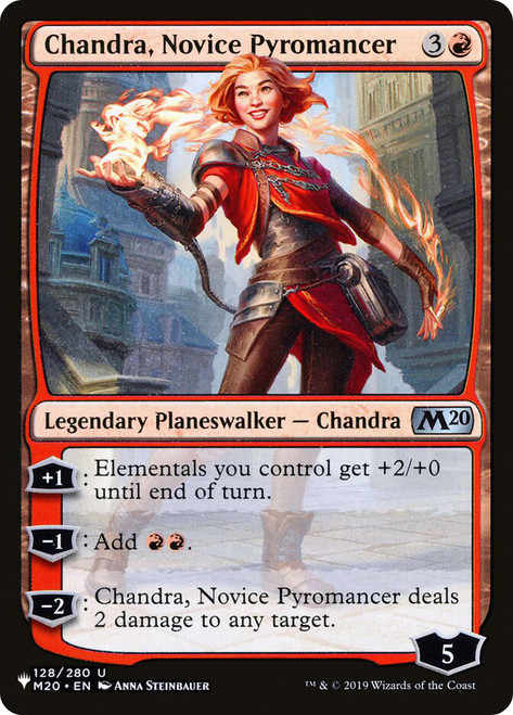 Chandra, Novice Pyromancer\nPlaneswalker Symbol Reprints\nSingle\nMagic The Gathering