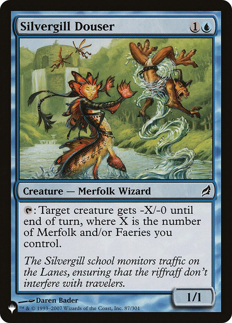 Silvergill Douser\nPlaneswalker Symbol Reprints\nSingle\nMagic The Gathering