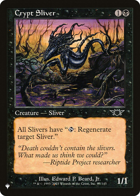 Crypt Sliver\nPlaneswalker Symbol Reprints\nSingle\nMagic The Gathering