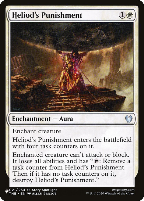 Heliod's Punishment\nPlaneswalker Symbol Reprints\nSingle\nMagic The Gathering