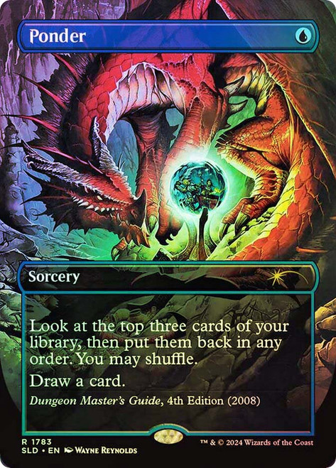 Ponder (Dungeons &amp; Dragons) (Secret Lair) (#1783) (Borderless)\nPromo: General\nSingle\nMagic The Gathering