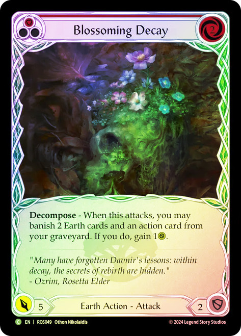 Blossoming Decay Red