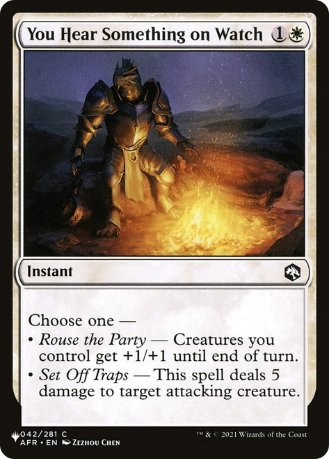 You Hear Something on Watch\nPlaneswalker Symbol Reprints\nSingle\nMagic The Gathering