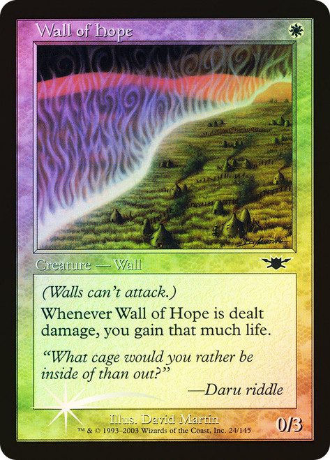 Wall of Hope\nLegions\nSingle\nMagic The Gathering