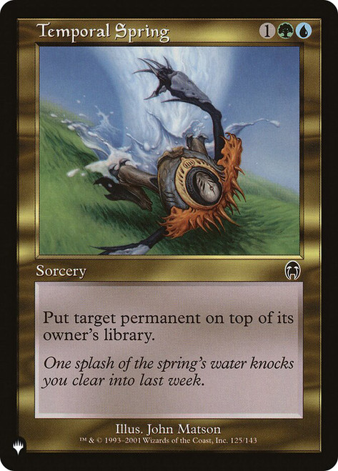 Temporal Spring\nPlaneswalker Symbol Reprints\nSingle\nMagic The Gathering