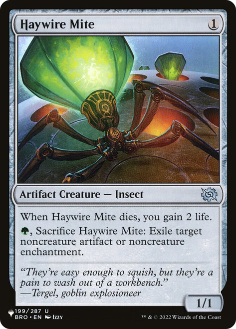 Haywire Mite\nPlaneswalker Symbol Reprints\nSingle\nMagic The Gathering