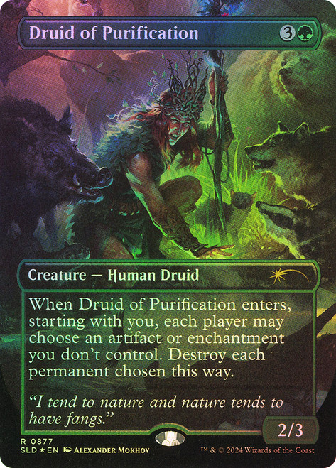 Druid of Purification (Dungeons &amp; Dragons) (Secret Lair) (Borderless)\nPromo: General\nSingle\nMagic The Gathering