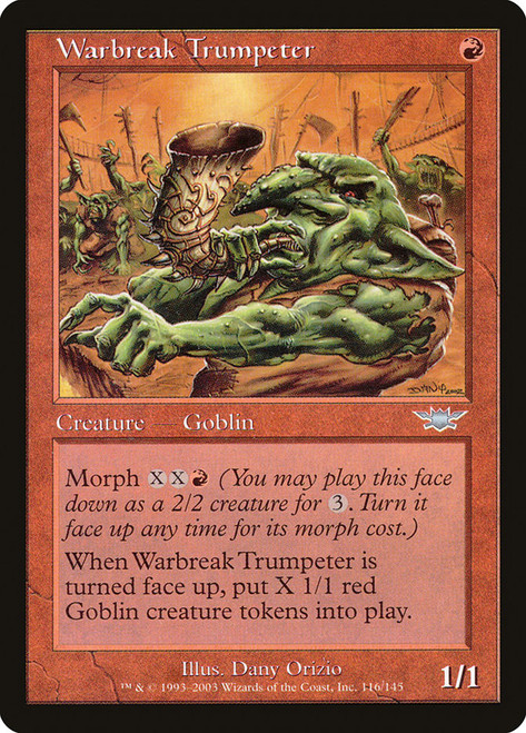 Warbreak Trumpeter\nLegions\nSingle\nMagic The Gathering