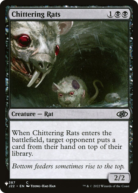 Chittering Rats\nPlaneswalker Symbol Reprints\nSingle\nMagic The Gathering
