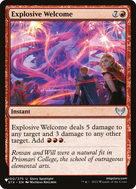 Explosive Welcome\nPlaneswalker Symbol Reprints\nSingle\nMagic The Gathering