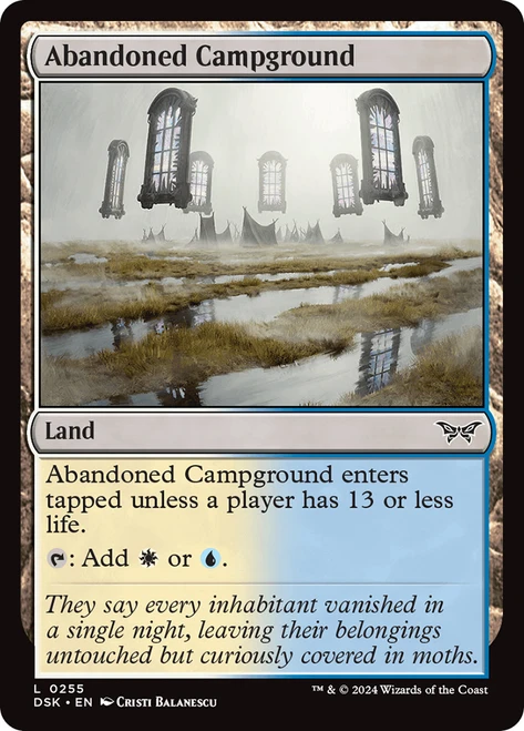 Abandoned Campground\nDuskmourn: House of Horror\nSingle\nMagic The Gathering