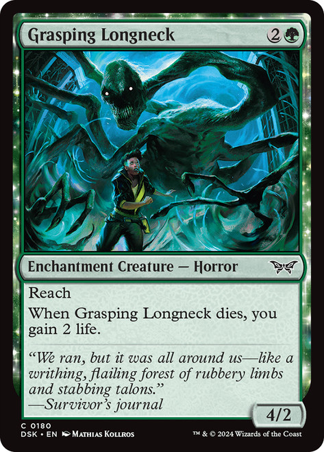 Grasping Longneck\nDuskmourn: House of Horror\nSingle\nMagic The Gathering