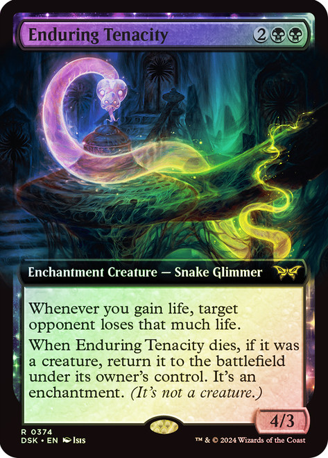 Enduring Tenacity (Extended Art)\nDuskmourn: House of Horror - Variants\nSingle\nMagic The Gathering