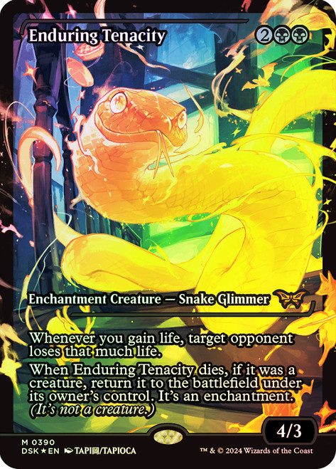Enduring Tenacity (Showcase)\nDuskmourn: House of Horror - Variants\nSingle\nMagic The Gathering