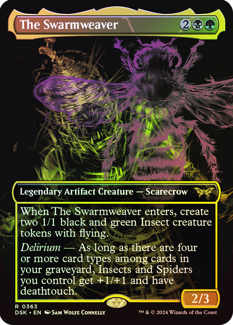 The Swarmweaver (Borderless)\nDuskmourn: House of Horror - Variants\nSingle\nMagic The Gathering