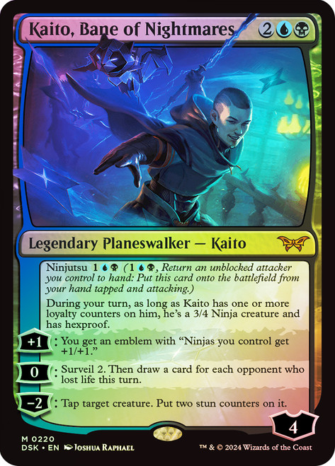 Kaito, Bane of Nightmares\nDuskmourn: House of Horror\nSingle\nMagic The Gathering