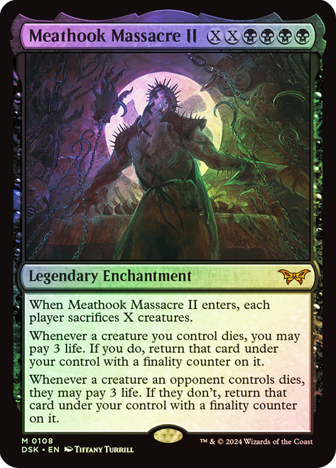 Meathook Massacre II (#108)\nDuskmourn: House of Horror\nSingle\nMagic The Gathering