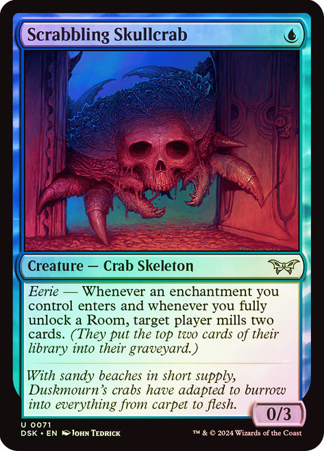 Scrabbling Skullcrab\nDuskmourn: House of Horror\nSingle\nMagic The Gathering