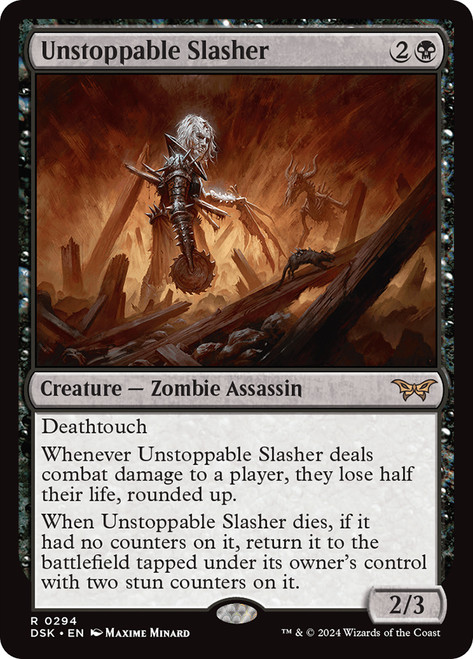 Unstoppable Slasher (Prerelease) (Duskmourn: House of Horror