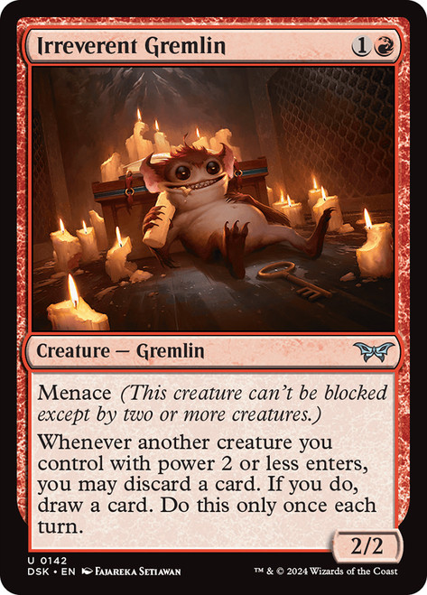Irreverent Gremlin\nDuskmourn: House of Horror\nSingle\nMagic The Gathering