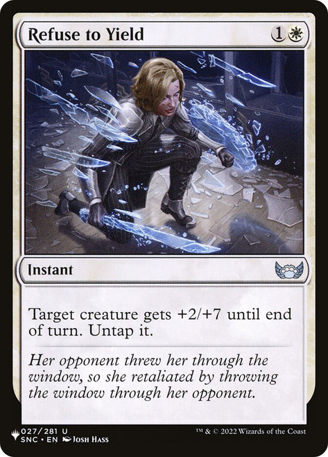 Refuse to Yield\nPlaneswalker Symbol Reprints\nSingle\nMagic The Gathering