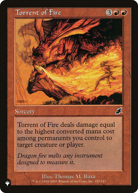 Torrent of Fire\nPlaneswalker Symbol Reprints\nSingle\nMagic The Gathering